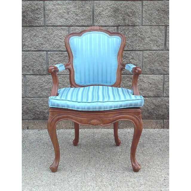 Vintage Hand-Crafted Arm Chair-Italy For Sale - Image 4 of 10