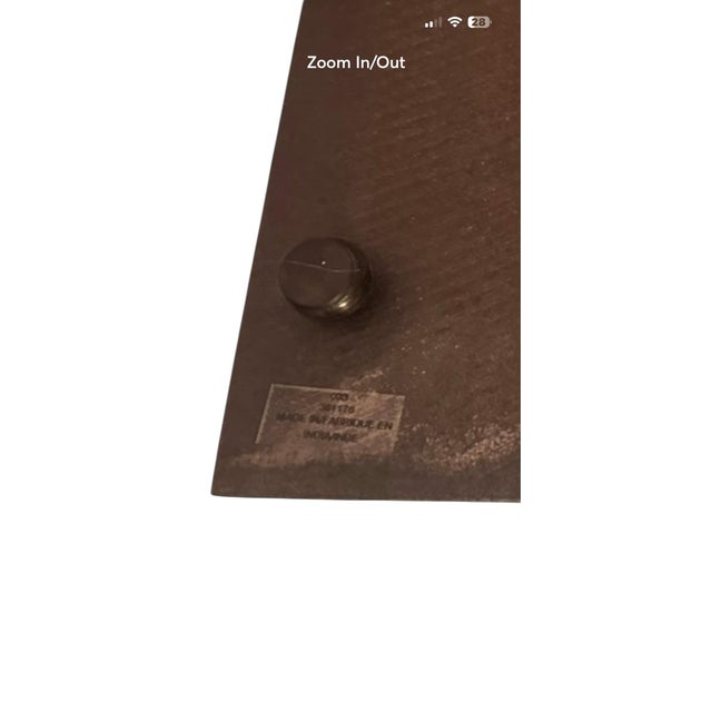 Stone 1980s Marble Serving Tray With Chrome Metal Handles Cheese Charcuterie Board For Sale - Image 7 of 8