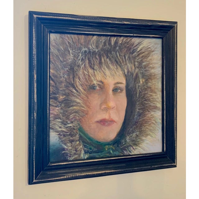 2020s "Portrait of an Women”, Contemporary Oil Painting, Framed Arts, by Van Ness For Sale - Image 5 of 9