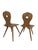 Rustic Austrian Softwood Peasant Chairs, 1800, Set of 2 For Sale - Image 4 of 5