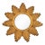 Petite Art Deco Gilt Plaster Sunburst Wall Mirror, Circa 1930's For Sale