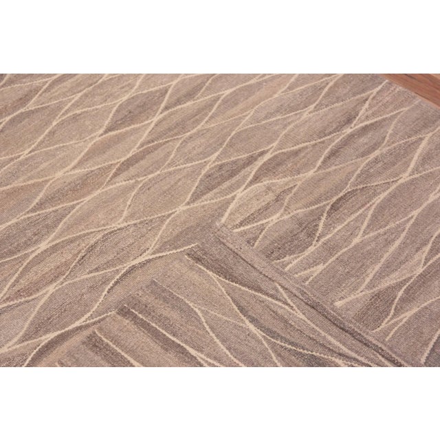 Nazmiyal Collection Modern Kilim Runner Rug For Sale - Image 4 of 9