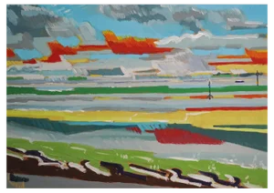 Jackson, Minehead Study, Best Moments in Five Hours, 21st Century, Oil on Board