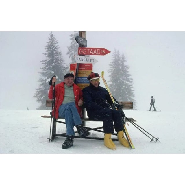 Skiing Holiday 1967 by Slim Aarons Slim Aarons Limited Estate Edition American political novelist William F Buckley Jnr...