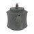 Sculpture Materials Late 20th Century Chinese Black Clay Teapot With Gilt Calligraphy For Sale - Image 7 of 11
