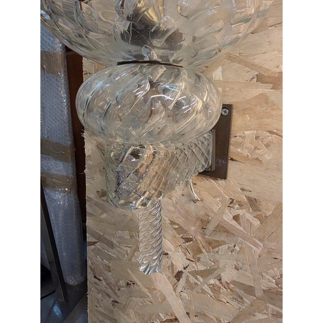 Diamante Glass Wall Lamp by Carlo Scarpa for Venini, 1930s For Sale - Image 9 of 18