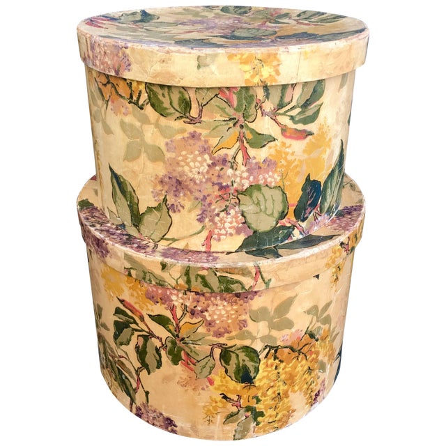 1930s Wallpaper Covered Hatboxes Property Beales Of Grey Gardens