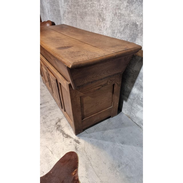 Antique French Farmers Bakery Cabinet in Oak For Sale - Image 5 of 18
