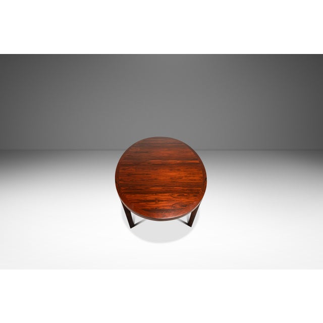 Mid-Century Modern Rare Danish Mid-Century Modern Expansion Dining Table in Rosewood Attributed to Sven Ellekaer for Heltborg Mobler, Denmark, C. 1960s For Sale - Image 3 of 14