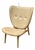 Norr11 Elephant Vintage Leather Lounge Chair, Natural Oak For Sale