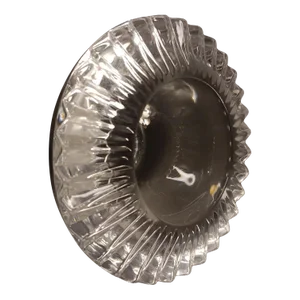 1980s Orrefors Sweden Single Crystal Tealite Holder