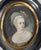 We are selling this pretty little English miniature portrait painting of a lady. This painting is done in the Georgian...