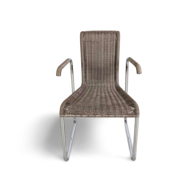 Woven Grey D26E Cantilever Armchair from Tecta For Sale - Image 9 of 9