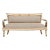 Vintage French Empire Sofa With Carved Swan Arms For Sale