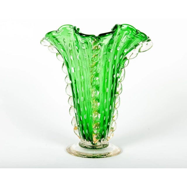Vintage Murano Glass Vase For Sale - Image 10 of 10