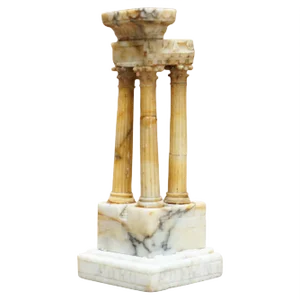 Antique Victorian Marble Roman Ruins Grand Tour Statue Sculpture Columns Pillars