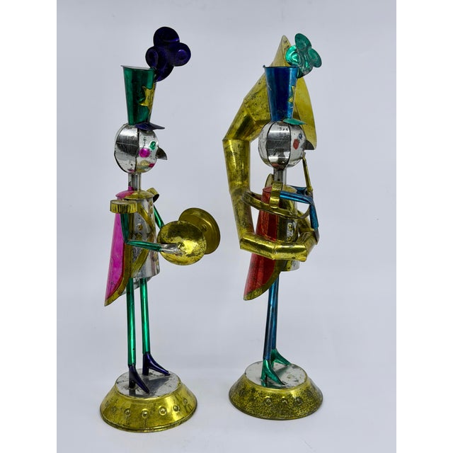 Vintage Mexican Tin Soldiers, Whimsical Mexican Folk Art For Sale In Savannah - Image 6 of 14