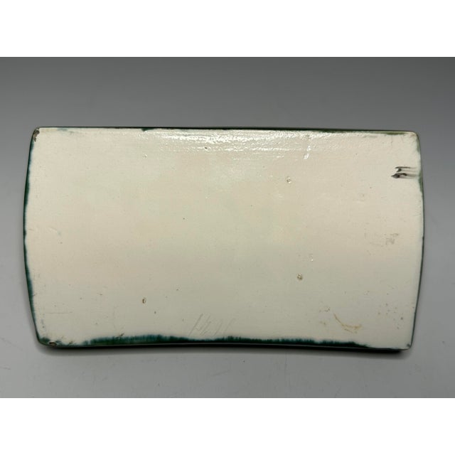 Early 20th Century Art Nouveau Majolica Tray: Girl & Dog, Carl Luber c. 1900 For Sale - Image 5 of 10