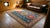 1900s Sky Blue Medallion Tribal Hand Knotted Antique Caucasian Moghan Rug 4'2" X 4'4" Wool Carpet For Sale - Image 10 of 12