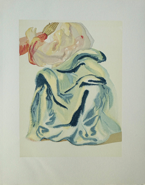 Salvador Dali, Prayer to the Empyrean, Etching