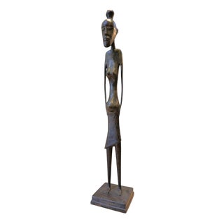 African Bronze Figure, 1970s For Sale