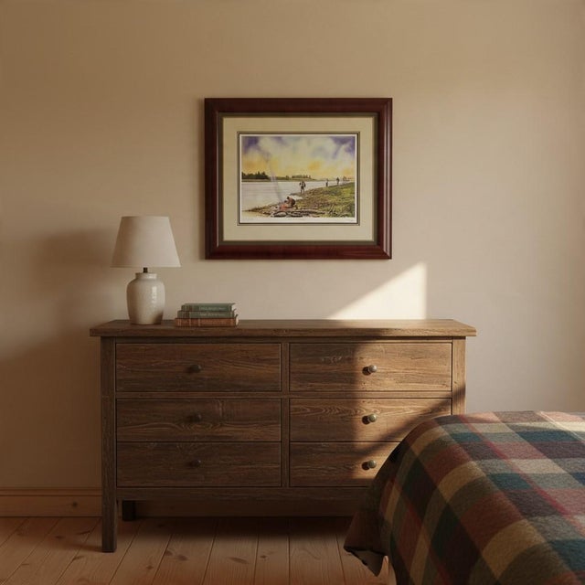Realism Bob White One for Lunch Signed Numbered Fly Fishing Art Print-Framed-Angler-Gift For Sale - Image 3 of 10