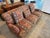 Lee Industries Sofa and Ottoman. Ottoman is 30" x 20" x 18" high. 8-way hand tied NC furniture. Tight-back style with 3...