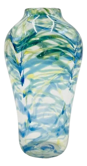 Signed Hand-Blown Art Glass Vase by Roland R. Correia, Dated 1975