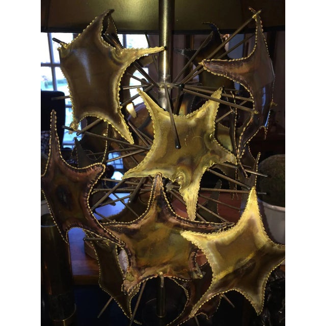 Mid-Century Modern Curtis Jere Style Brutalist Mid-Century Lamp For Sale - Image 3 of 11