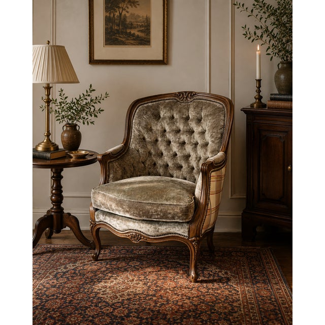 Hancock & Moore Louis XV Style Bergère Chair For Sale - Image 16 of 16