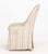 Beige Set of Four Modern Striped Upholstered Dining Chairs For Sale - Image 8 of 9
