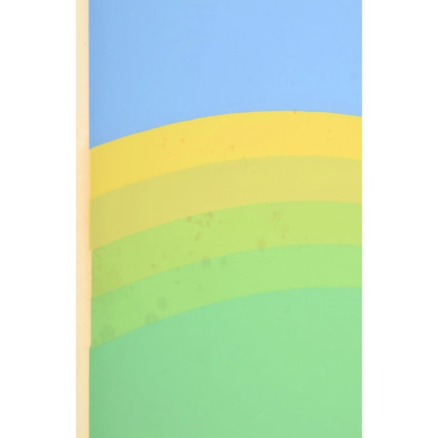 1960s 1960s Original Signed Robert Bidner Abstract Print, Framed For Sale - Image 5 of 12