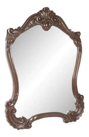 Antique Baroque Style Carved Wall Mirror