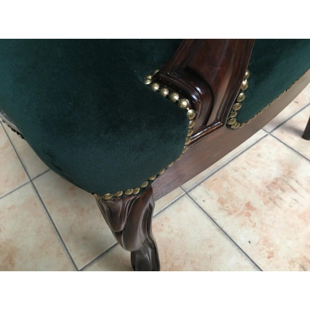 Antique Baroque Style Throne Armchair For Sale - Image 17 of 18