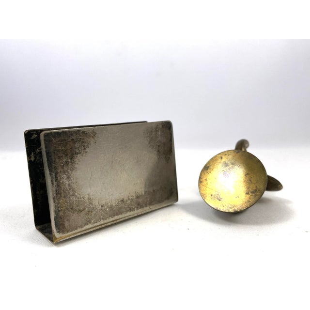 Hagenauer Werkstätte Pair of Hagenauer Elephants - Figurine & Matchbox Cover - Vienna - 1920s For Sale - Image 4 of 5