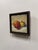 Abstract Analagous Orange, Lime Juice, & Madrid Can Wring by Delton Demarest | Oil on board Still life of an orange, lime, and a decorative can. For Sale - Image 3 of 4