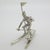 Vintage Italian Handmade Genuine Silver Slalom Skier Figurine, 1970s For Sale - Image 3 of 14