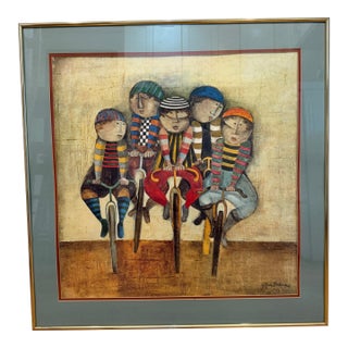 1980s Graciela Rodo Boulanger ‘Tour De France’ Lithograph For Sale