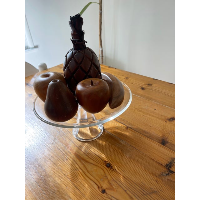 1960s 1960s Wooden Fruit on Stand- 6 Pieces For Sale - Image 5 of 5