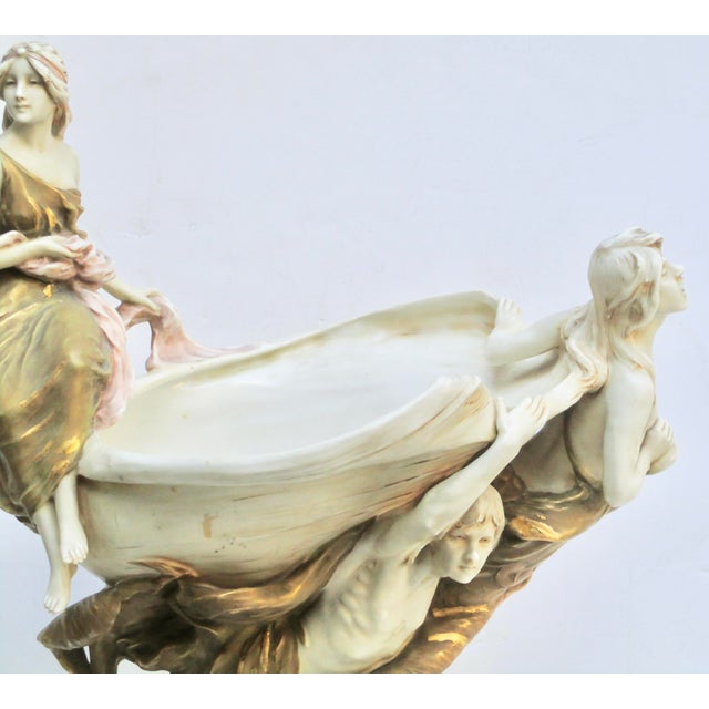 Royal Dux Porcelain CenterPiece Circa 1900 For Sale - Image 4 of 16