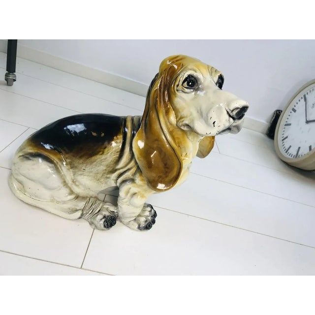 Brown Vintage Basset Hound Sculpture from King, 1960s For Sale - Image 8 of 13