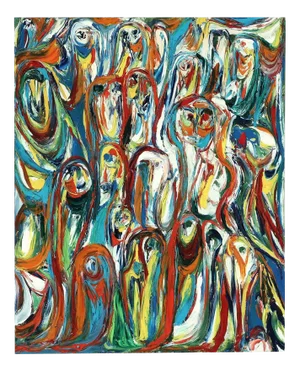 Finn Pedersen, Untitled Abstract Composition, Acrylic on Canvas