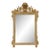 Italian Carved Giltwood & Whitewashed French Empire Style Balloon Wall Mirror For Sale