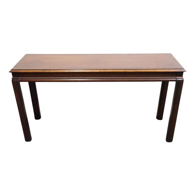 GORDON'S FURNITURE Banded Mahogany Traditional Style 52" Accent Sofa Table 27.25" High 52" Wide 16" Deep We specialize in...