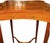 English 19th Century English Adam Style Satinwood & Maple Scalloped Side Table. For Sale - Image 3 of 8