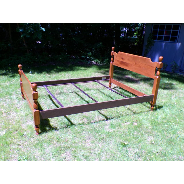 Vintage Solid Maple Full Double Bed Sterlingworth Furniture For Sale - Image 10 of 16