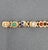 1950s 14k Yellow Gold Slide Charm Omega Gemstone Bracelet Watch For Sale - Image 12 of 16