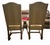 Early 20th Century Pair of Ethan Allen Upholstered Dining Chairs in Neutral Woven Fabric For Sale - Image 6 of 8