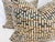 Custom pair of 16"x20" pillows covered in Osborne & Little "Caraballo Zemu" in cream/spice boucle fabric. These pillows...