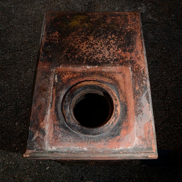 Italian Branded Terracotta Stove For Sale - Image 10 of 18